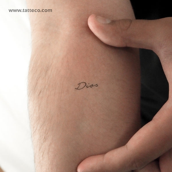 Dios Temporary Tattoo - Set of 3