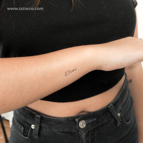 Dios Temporary Tattoo - Set of 3