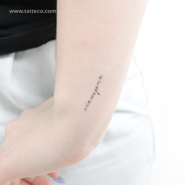 Siempre Temporary Tattoo - Set of 3