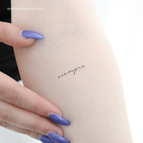Siempre Temporary Tattoo - Set of 3
