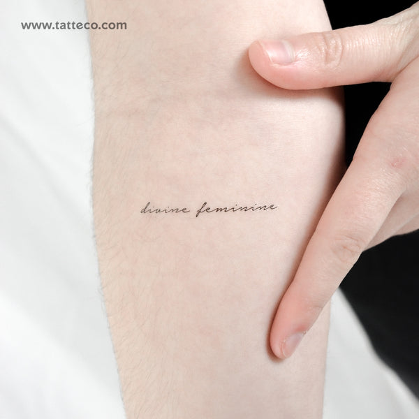 Divine Feminine Temporary Tattoo - Set of 3