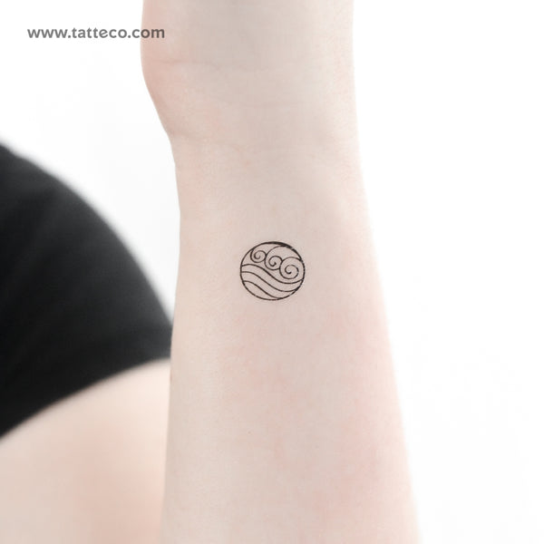 Avatar Water Symbol Temporary Tattoo - Set of 3