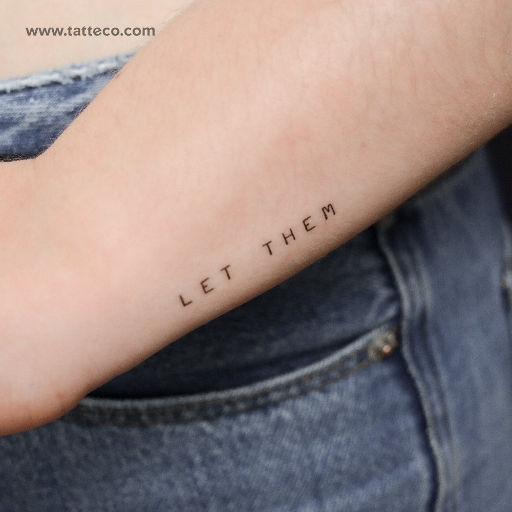 Uppercase Let Them Temporary Tattoo - Set of 3