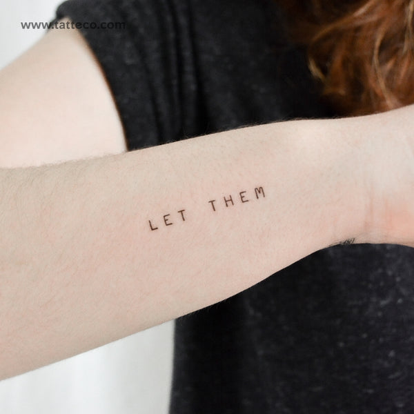 Uppercase Let Them Temporary Tattoo - Set of 3