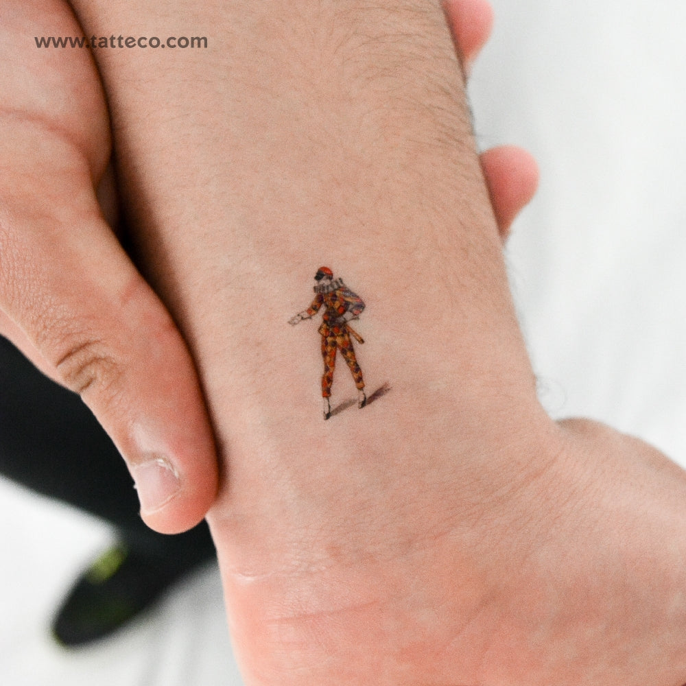 Tatuaje temporal pequeño de arlequín (juego de 3)