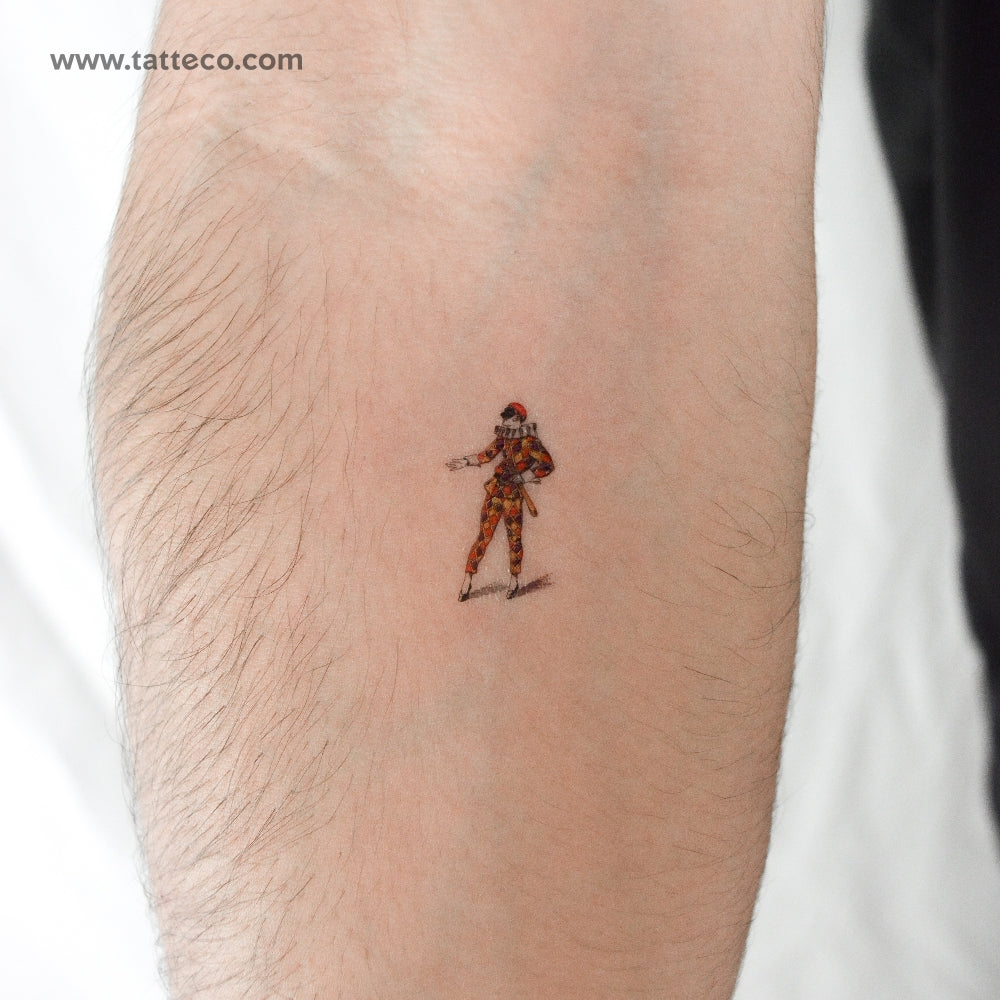 Tatuaje temporal pequeño de arlequín (juego de 3)