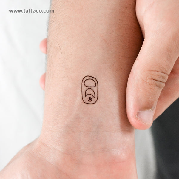 Little Can Tab Temporary Tattoo - Set of 3