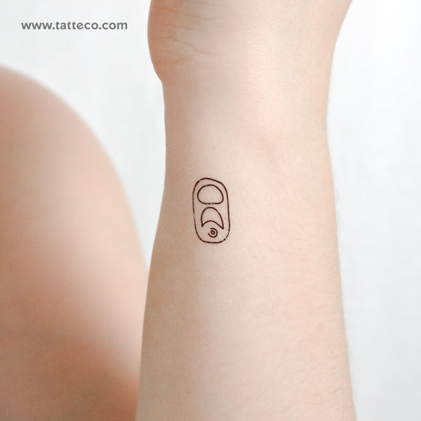 Little Can Tab Temporary Tattoo - Set of 3