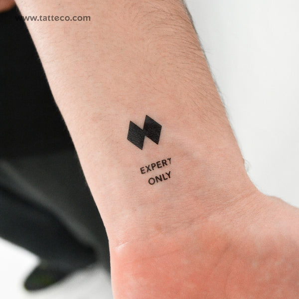 Expert Only Temporary Tattoo - Set of 3