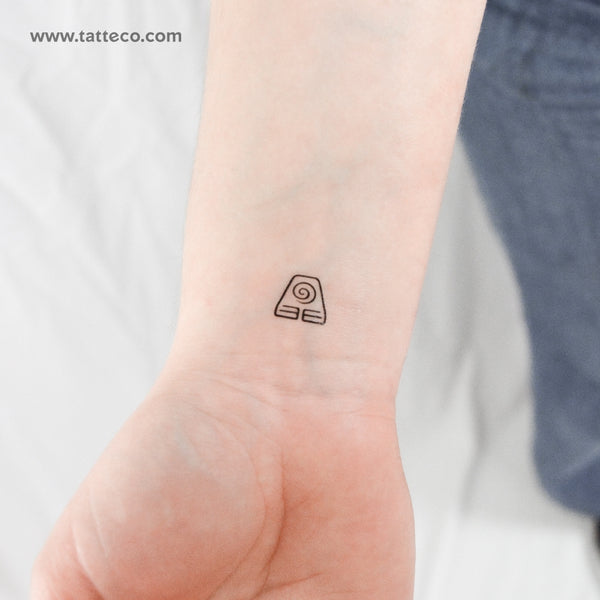 Avatar Earth Symbol Temporary Tattoo - Set of 3