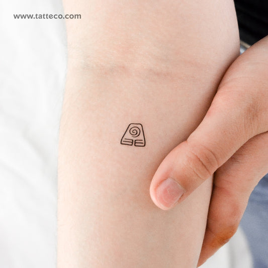 Avatar Earth Symbol Temporary Tattoo - Set of 3