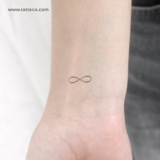 Little Infinity Symbol Temporary Tattoo - Set of 3
