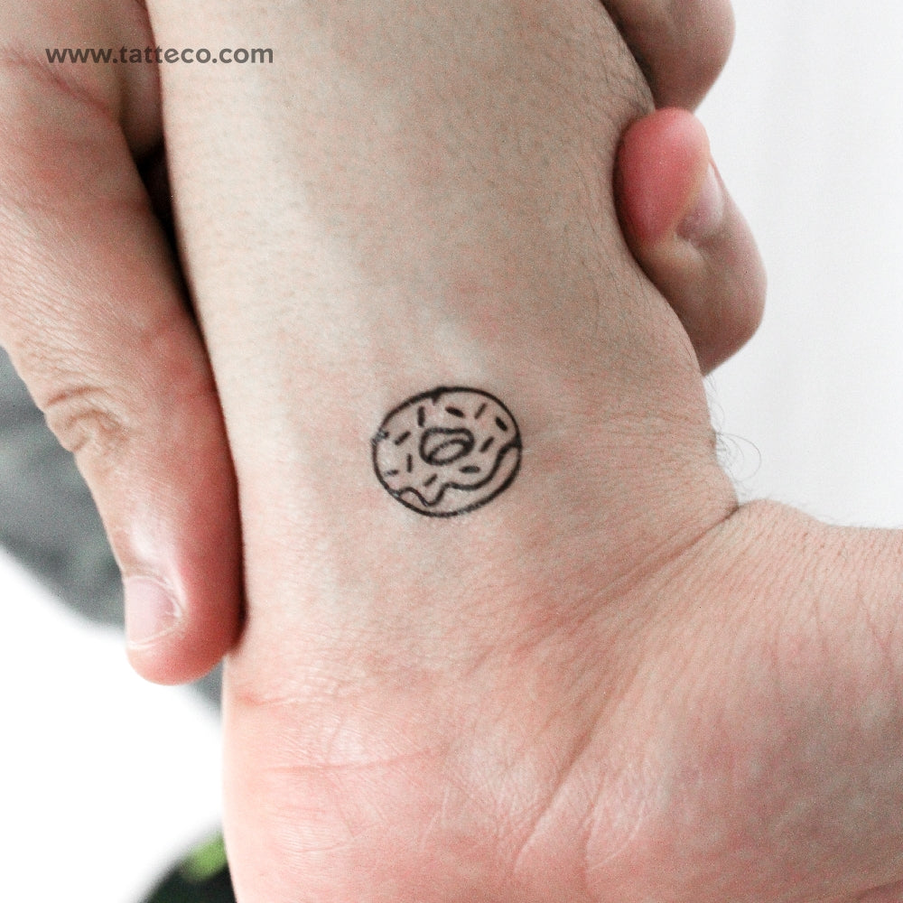 Tatuaje temporal de dona - Juego de 3