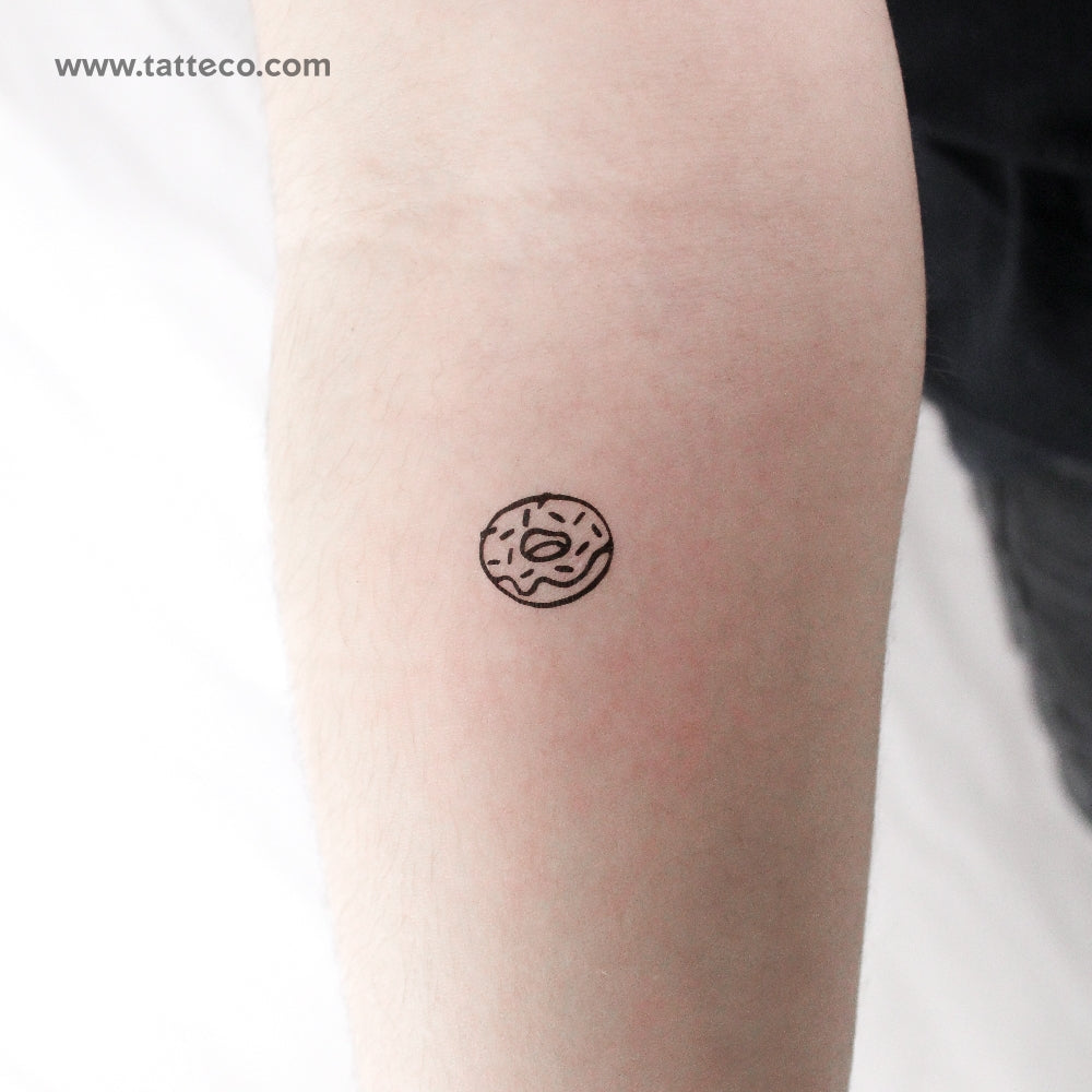 Tatuaje temporal de dona - Juego de 3