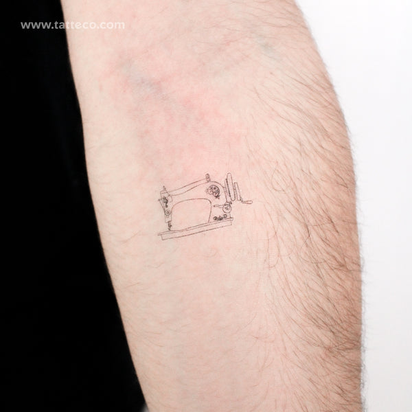 Sewing Machine Temporary Tattoo - Set of 3