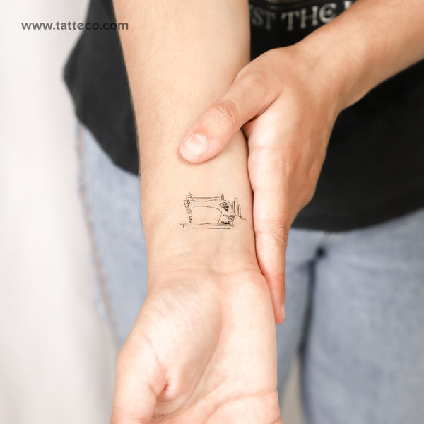 Sewing Machine Temporary Tattoo - Set of 3