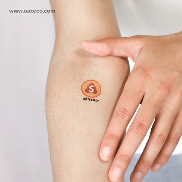 Shitcoin Temporary Tattoo - Set of 3