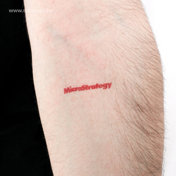 MicroStrategy Temporary Tattoo - Set of 3