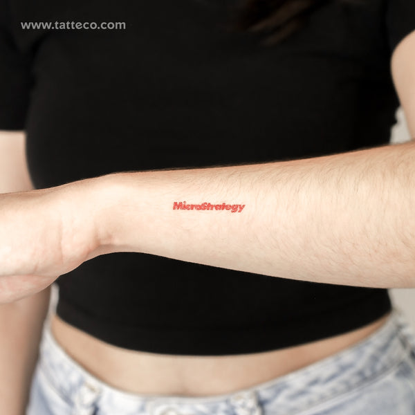 MicroStrategy Temporary Tattoo - Set of 3