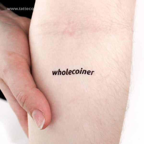 Wholecoiner Temporary Tattoo - Set of 3
