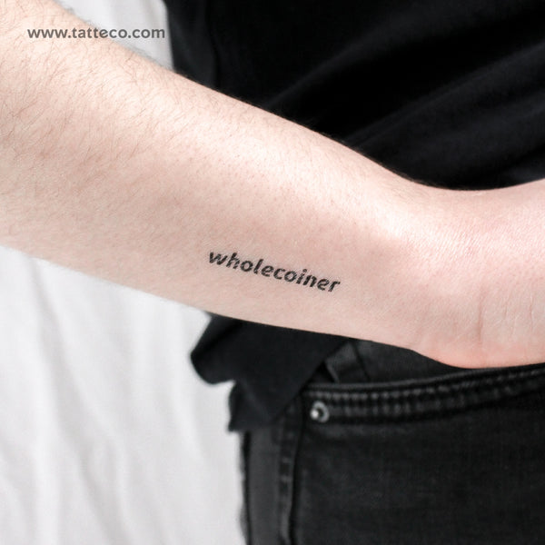 Wholecoiner Temporary Tattoo - Set of 3