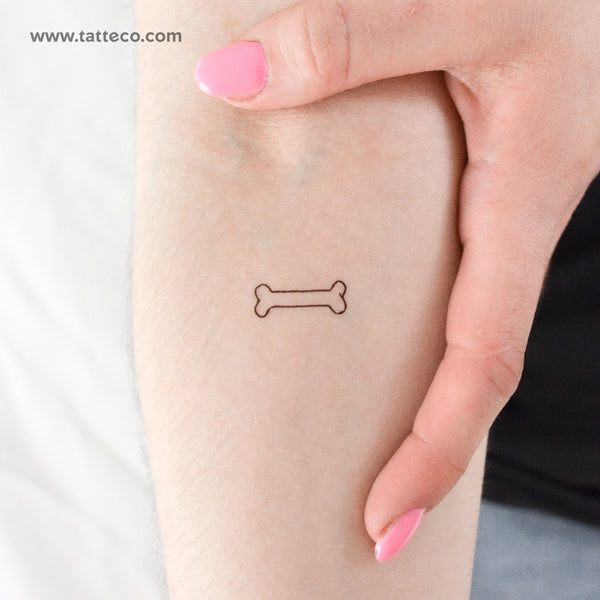 Bone Temporary Tattoo - Set of 3