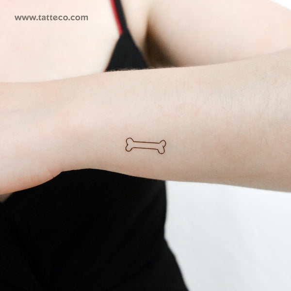 Bone Temporary Tattoo - Set of 3