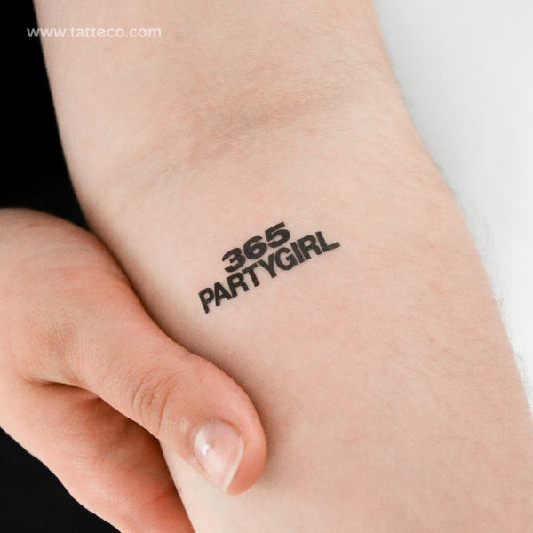 365 Partygirl Temporary Tattoo - Set of 3