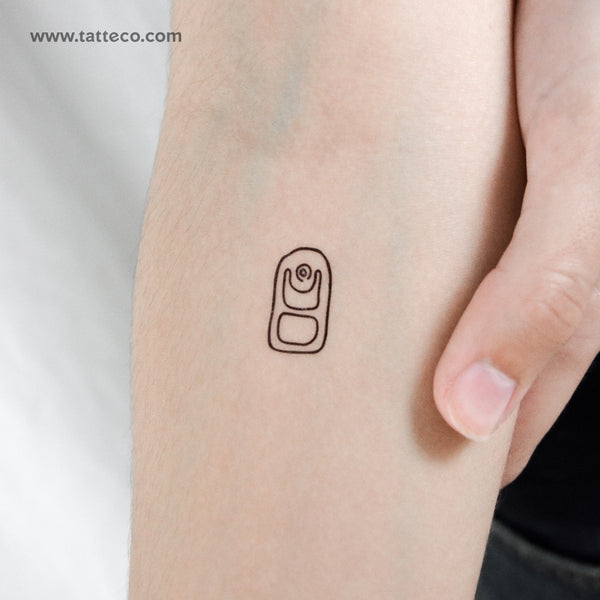 Can Tab Temporary Tattoo - Set of 3