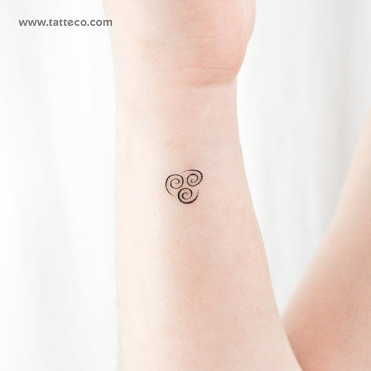 Avatar Air Symbol Temporary Tattoo - Set of 3