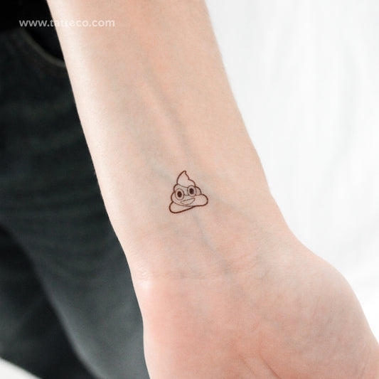 Tiny Poop Temporary Tattoo - Set of 3
