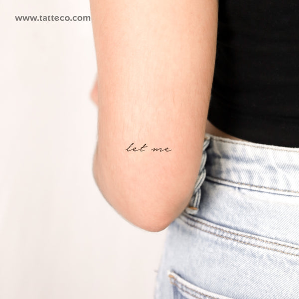 Let Me Temporary Tattoo - Set of 3