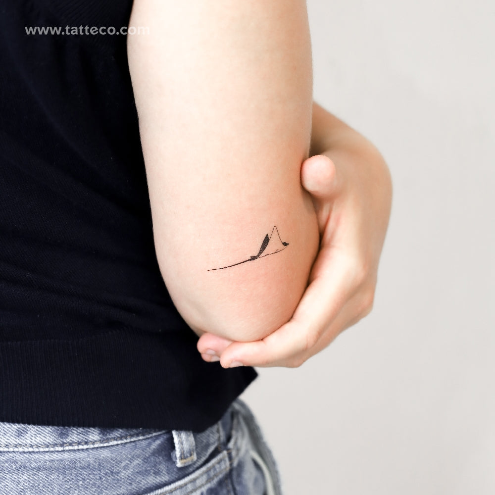 Tatuaje temporal de manta raya moteada - Juego de 3