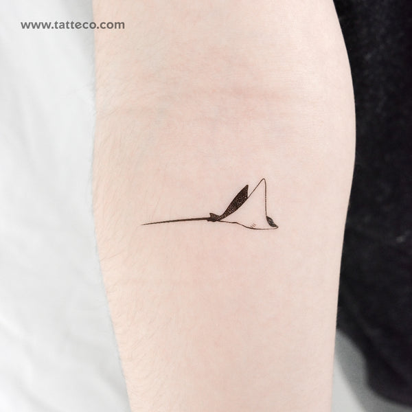 Spotted Manta Ray Temporary Tattoo - Set of 3