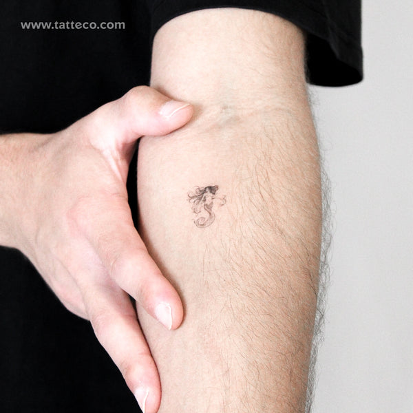 Small Mermaid Temporary Tattoo - Set of 3