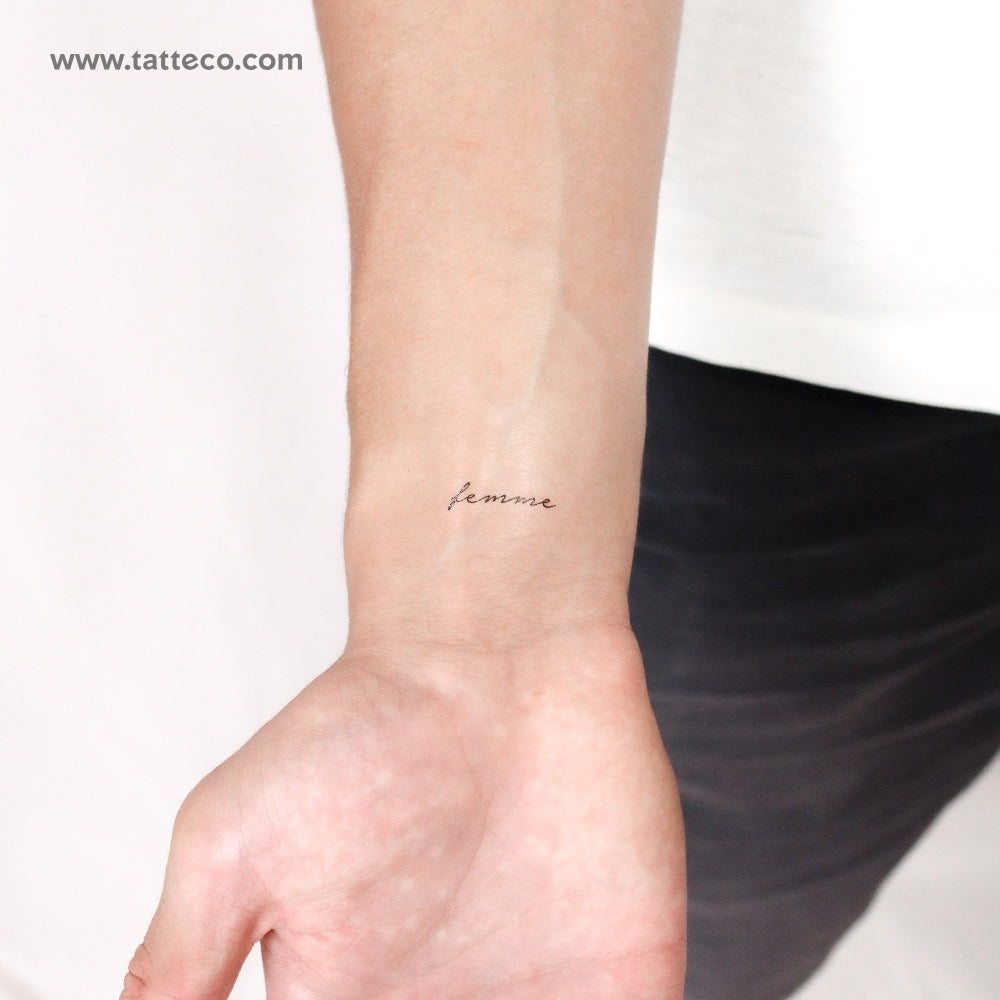 Tatuaje temporal de mujer - Juego de 3