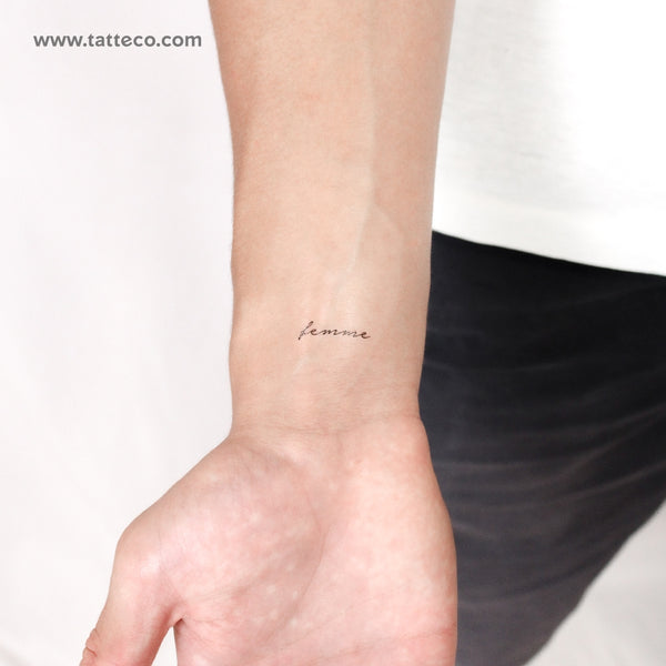 Femme Temporary Tattoo - Set of 3