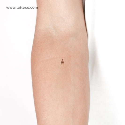Minimalist Feather Temporary Tattoo - Set of 3