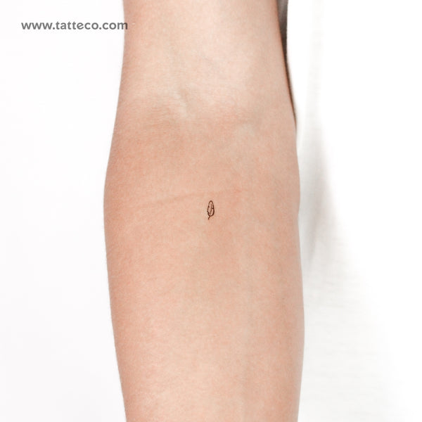 Minimalist Feather Temporary Tattoo - Set of 3