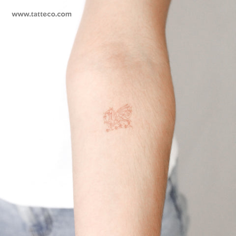 Welsh Dragon Temporary Tattoo - Set of 3