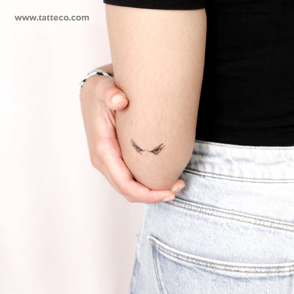 The Fallen Angel's Gaze Temporary Tattoo - Set of 3