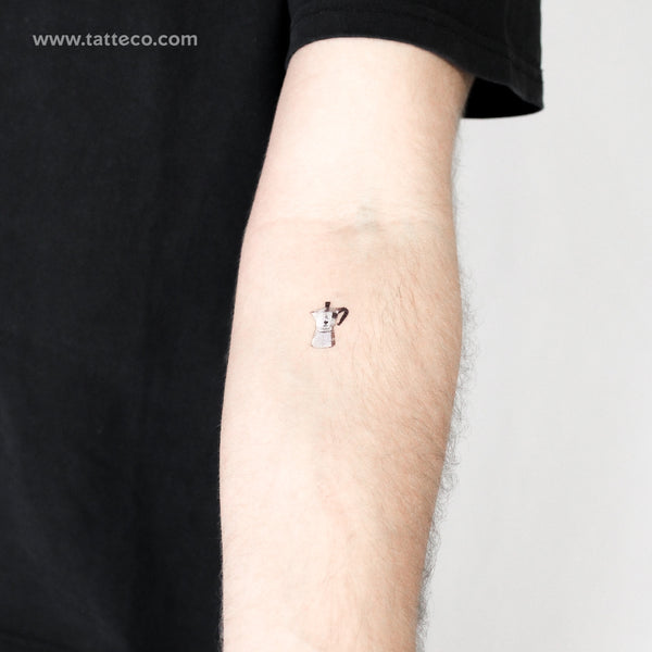 Bialetti Moka Pot Temporary Tattoo - Set of 3