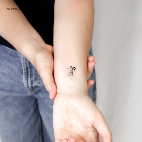 Bialetti Moka Pot Temporary Tattoo - Set of 3