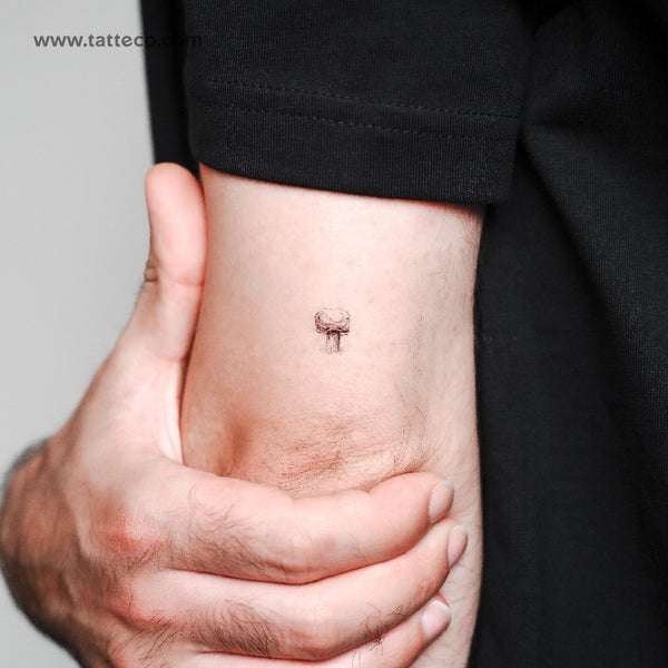 Atomic Bomb Mushroom Temporary Tattoo - Set of 3