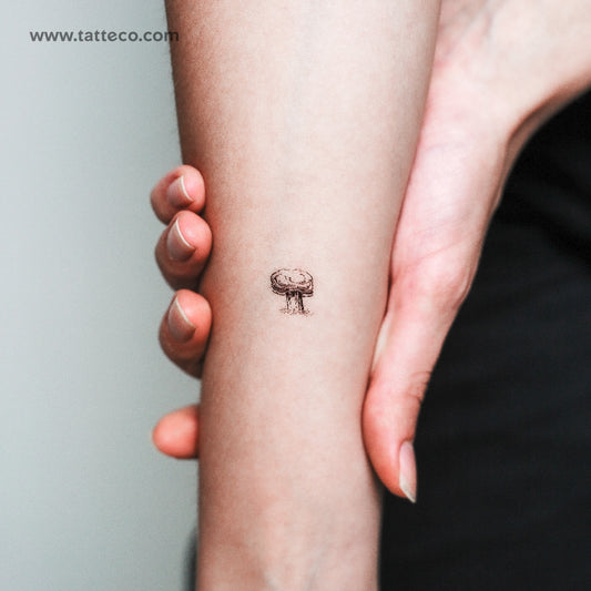 Atomic Bomb Mushroom Temporary Tattoo - Set of 3