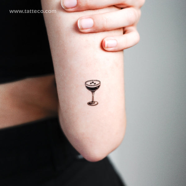 Little Espresso Martini Temporary Tattoo - Set of 3