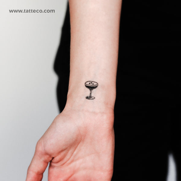 Little Espresso Martini Temporary Tattoo - Set of 3