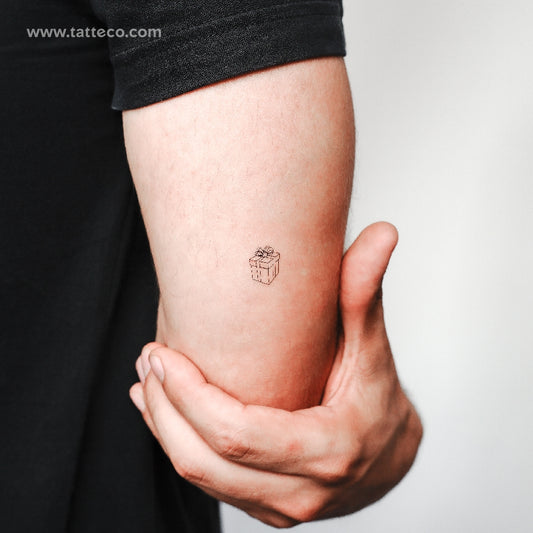Present Box Temporary Tattoo - Set of 3