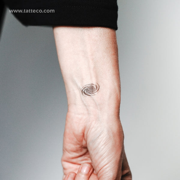 Galaxy Spiral Temporary Tattoo - Set of 3