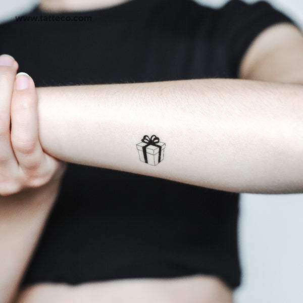 Gift Box Temporary Tattoo - Set of 3